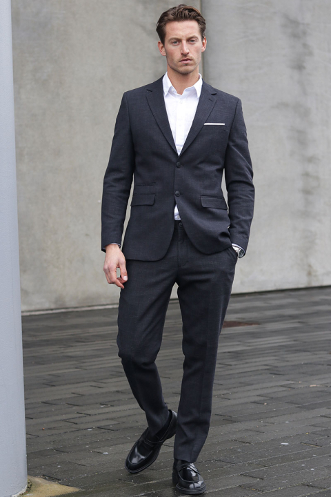 Selected SLHSLIM OASIS LINEN Black
