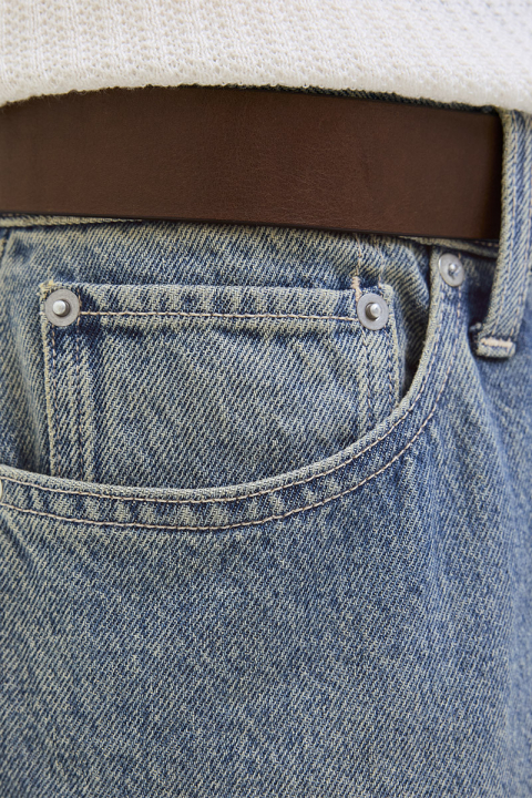 Jack & Jones Alex Baggy Fit Shorts 308 Blue Denim