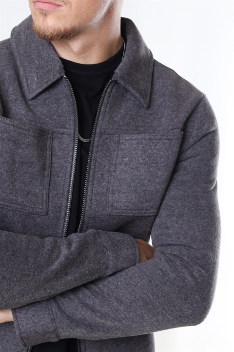 Jack & Jones Dawn Sweat Jas Grey Melange