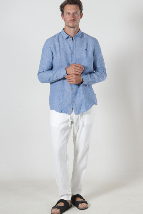 Kronstadt Ayers Ls shirt Federal Blue