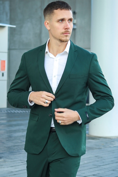 Jack & Jones Premium Franco Slim Fit Suit Darkest Spruce