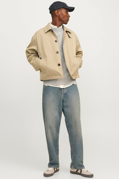 Jack & Jones Soho Ollie Knit Crew Neck Light Grey Melange