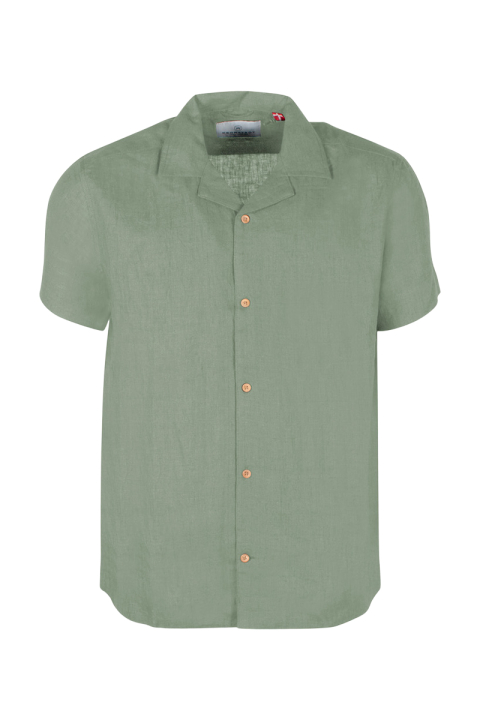Kronstadt Ayers SS loose Shirt Hedge Green
