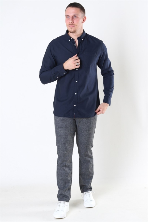 Jack & Jones Classic Soft Oxford Overhemd LS Navy Blazer
