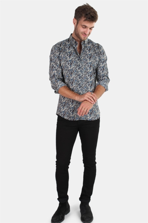 Clean Cut Sälen 70 L/S Overhemd Navy