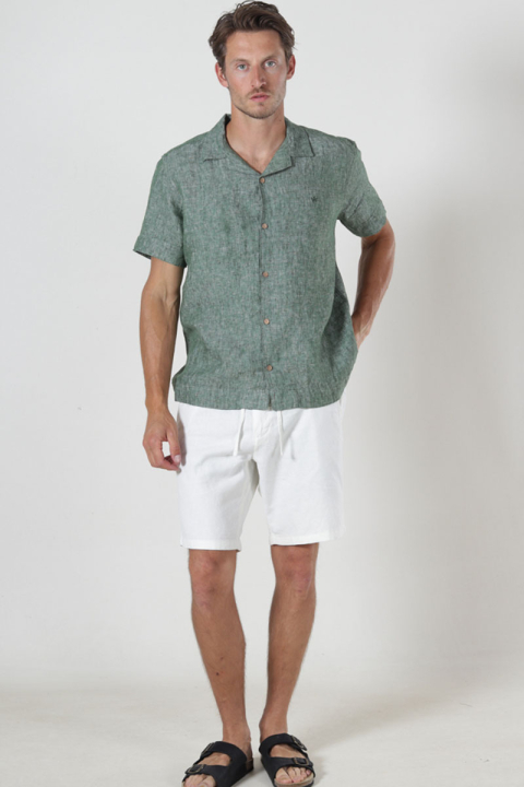 Kronstadt Ayers SS loose Shirt Hedge Green