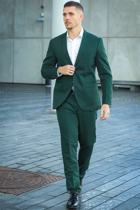 Jack & Jones Premium Franco Slim Fit Suit Darkest Spruce