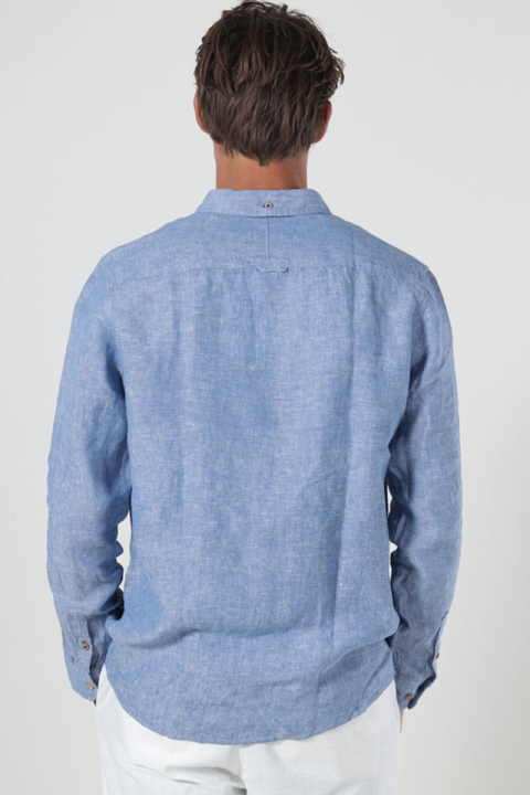 Kronstadt Ayers Ls shirt Federal Blue