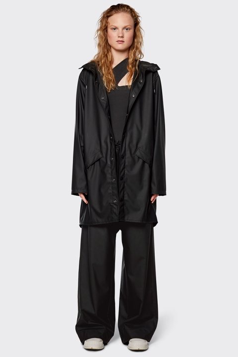 Rains Long Jacket 01 Black