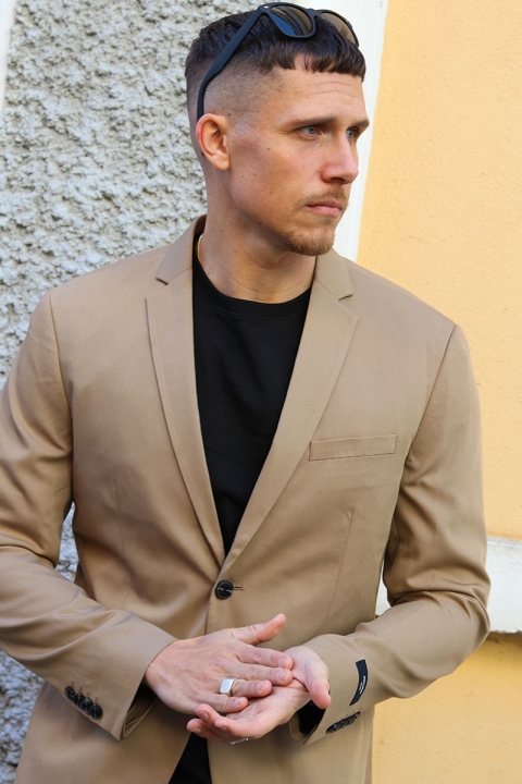 Jack & Jones Premium Franco Slim Fit Suit Petrified Oak