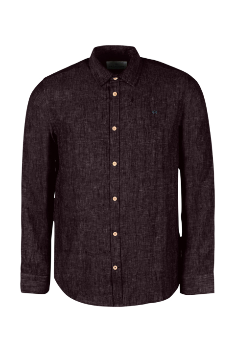 Kronstadt Ayers Ls shirt Chocolate Plum