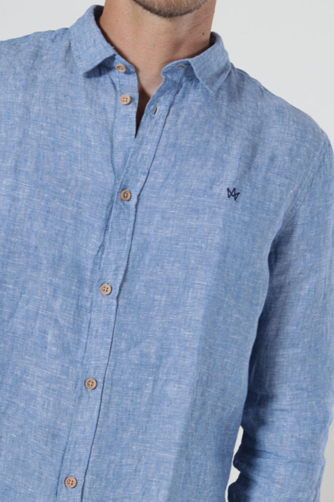 Kronstadt Ayers Ls shirt Federal Blue