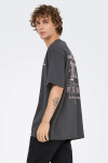 ONLY & SONS Nathan Backprint Relaxed Fit Tee Grey Pinstripe Remos