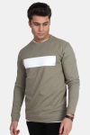 Clean Cut Logo Sweat Dusty Green