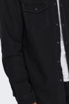 ONLY & SONS Bane Regular Fit Denim Shirt Dark Grey Denim