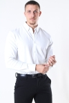 Selected Slim Oliver Knit Flex Overhemd LS Bright White