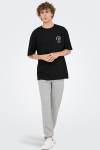 ONLY & SONS Nathan Backprint Relaxed Fit Tee Black Coffee