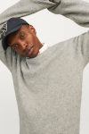 Jack & Jones Soho Ollie Knit Crew Neck Light Grey Melange
