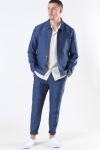Les Deux Marseille Herringbone Jas Dark Navy