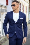 Jack & Jones Premium Franco Slim Fit Suit Medieval Blue