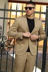 Jack & Jones Premium Franco Slim Fit Suit Petrified Oak