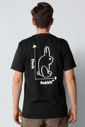 Duck Rabbit t-shirt Black