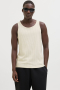 Jack & Jones Infinity Rib Tank Top Cloud Dancer