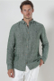 Kronstadt Ayers Ls shirt Hedge Green