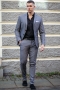 Jack & Jones Premium Franco Slim Fit Suit Light Grey Melange